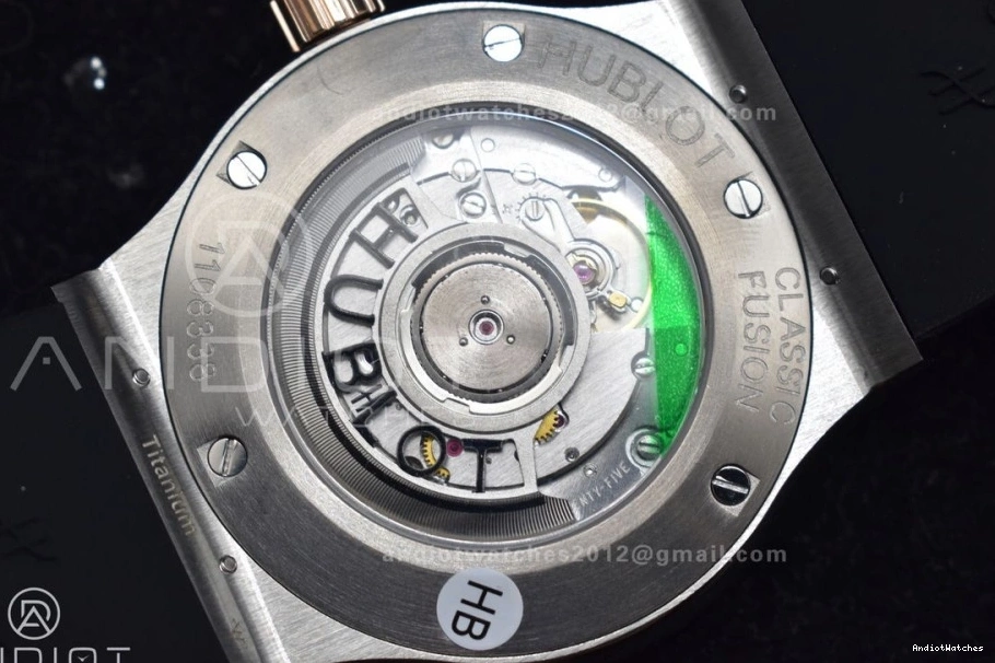 588 Dial Bold Gummy 45mm Edition 1:1 Strap Black Fusion HBF A on Best RG Black 0404